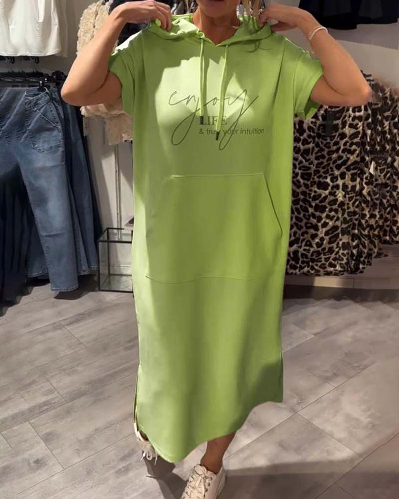Ebba™ | Casual kjole med hætte og feminin pasform