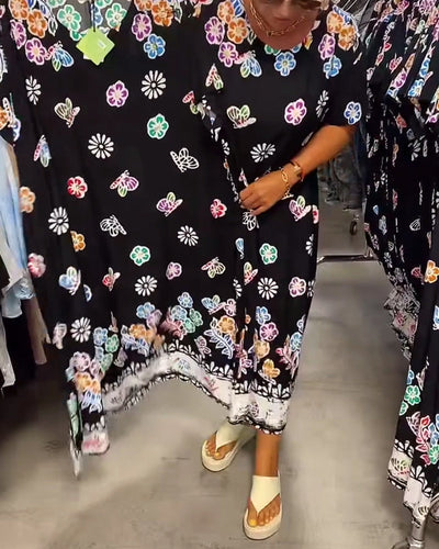 Kjole Oversize med Print Løs