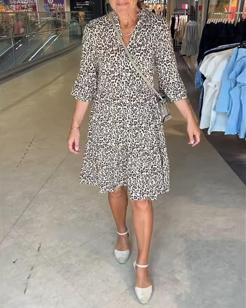 Kjole Leopardprint