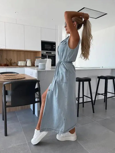 Ivy | Maxi Denim Kjole