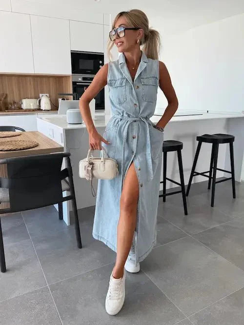 Ivy | Maxi Denim Kjole