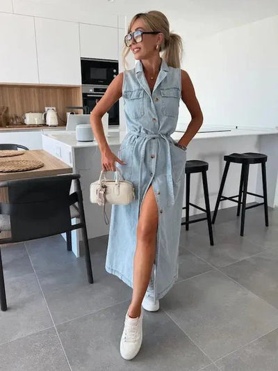 Ivy | Maxi Denim Kjole