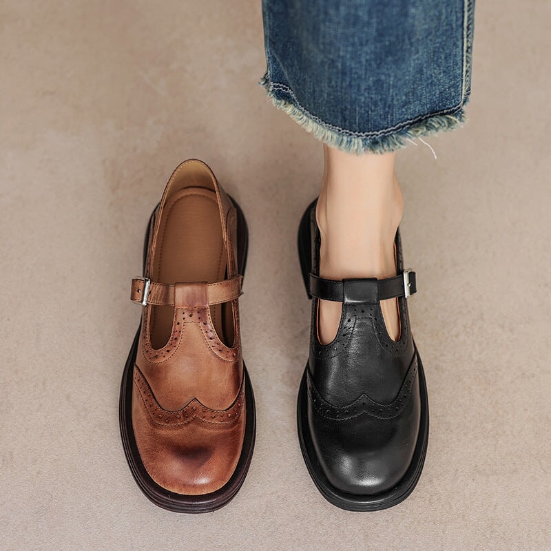 VELDA | ELEGANTE MARY JANES I LÆDER